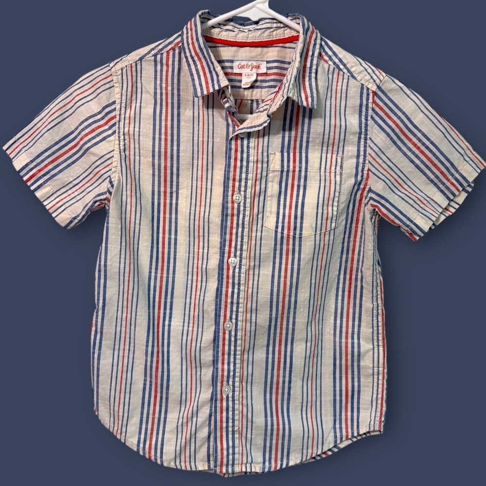 Cat & Jack Kids Striped Shirt - Picture 2 of 4